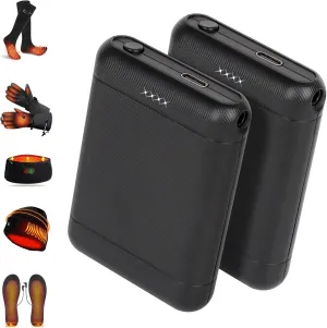 Amiable 7.4V 2A 3000mAh Li-Polymer Rechargeable Batteries for 3.5mm Female DC Jack, Heated Slippers Battery Pack,Batteries for Heated Gloves,Extend Battery for Heated Socks, Heated Insoles Hat