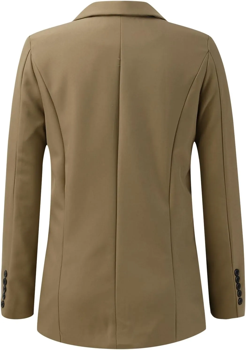 Blazer for Women Button Long Sleeve Pocket Lapel Elegant Trendy Comfortable Solid Color Stylish Suit Jackets