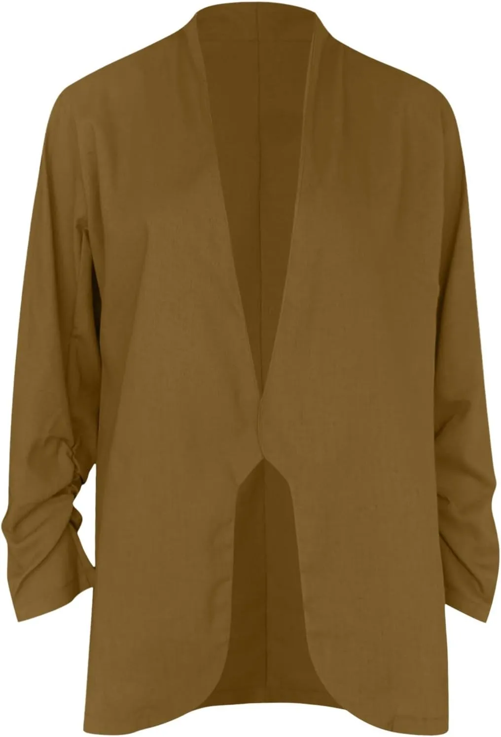 Collarless Blazer Jackets for Women Causal Ladies Blazer Buttonn Dressy Fashion Suit Loose Fit Herringbone Coat