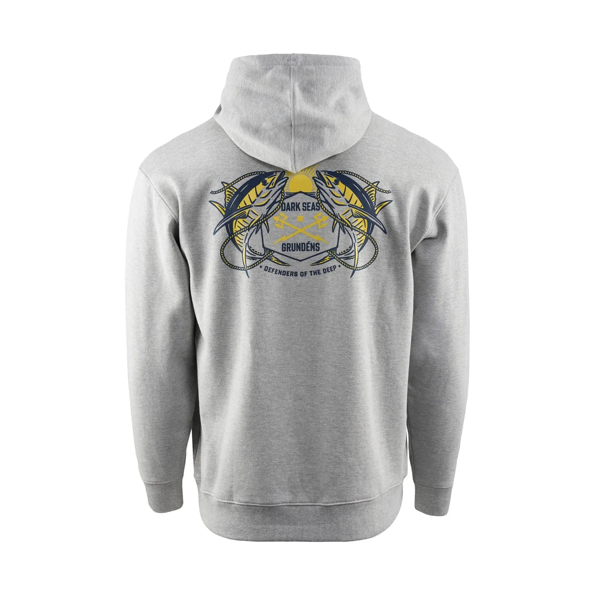 Grundens Men's Dark Seas X Grundens Daybreak Hoodie - ATHLETIC HEATHER