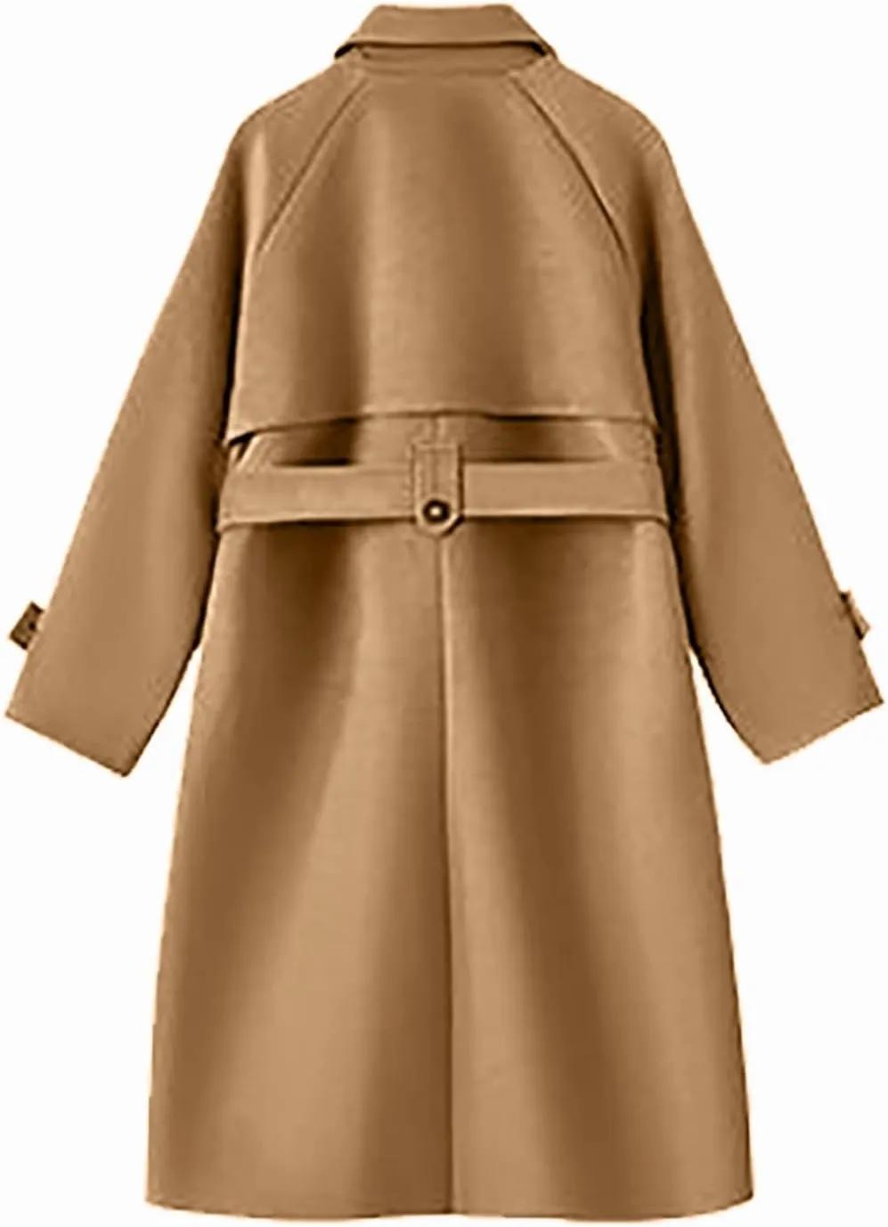 Jackets for Women Long Sleeve Button Down Coats Chunky Wool Lapel Overcoats Oversized Windproof Pea Outerwear