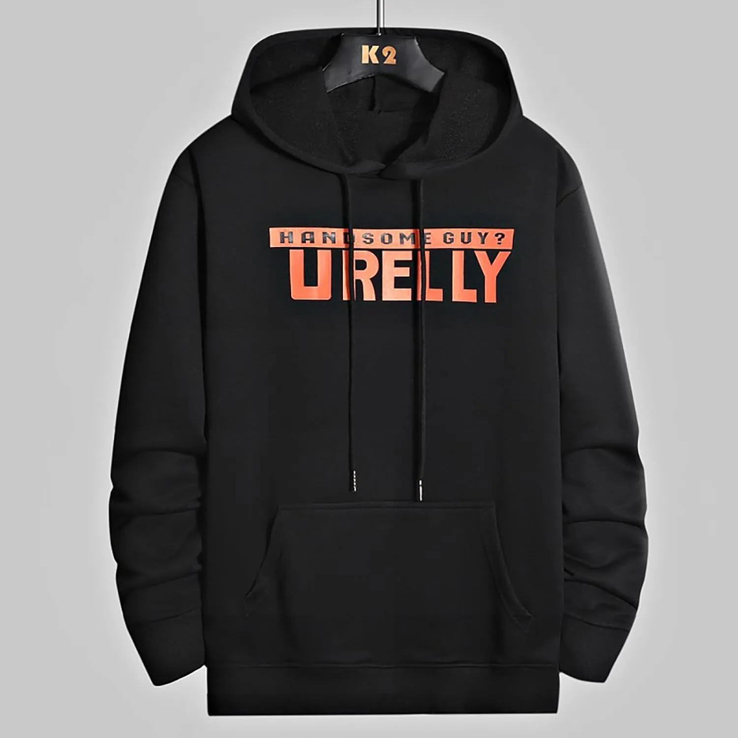 Men's Letter Print Long Sleeve Sweatshirt Athletic Performance Lightweight Hoodie for Men Casual Pullover Tops