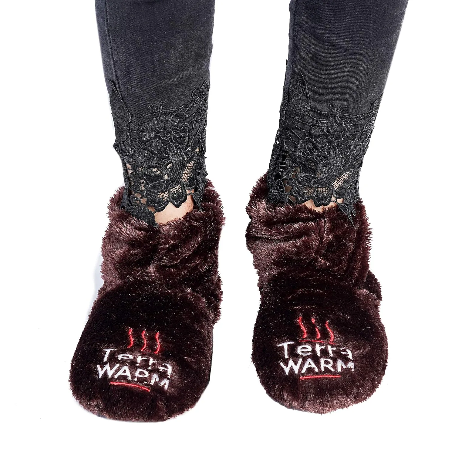 Microwavable Warming Slippers for Men & Women - Cordless Heated Foot Warmers - Natural Heat, Massaging & Cold Foot Relief - Ideal for Elderly, Diabetic, Raynaud's, and Outdoor Enthusiasts