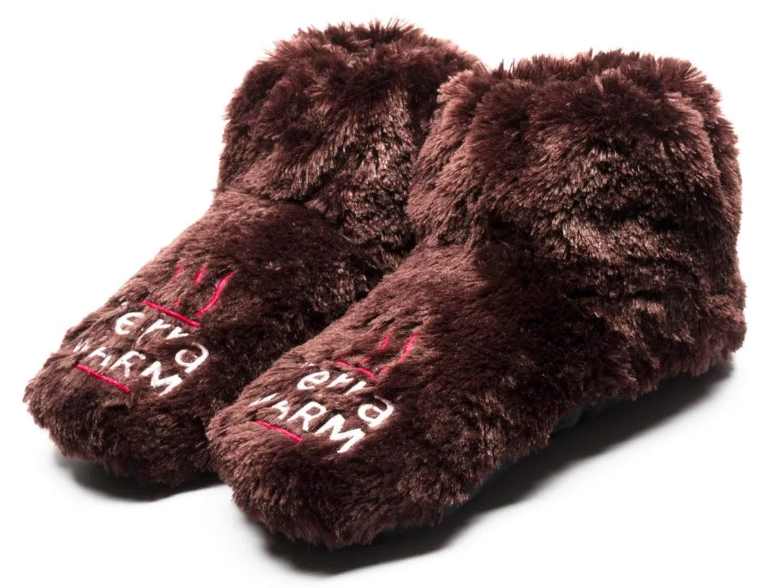 Microwavable Warming Slippers for Men & Women - Cordless Heated Foot Warmers - Natural Heat, Massaging & Cold Foot Relief - Ideal for Elderly, Diabetic, Raynaud's, and Outdoor Enthusiasts