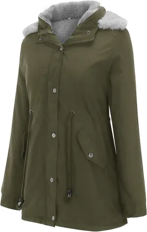 Women's 2025 Pea Coat Single Breasted Long Winter Coats for Women
