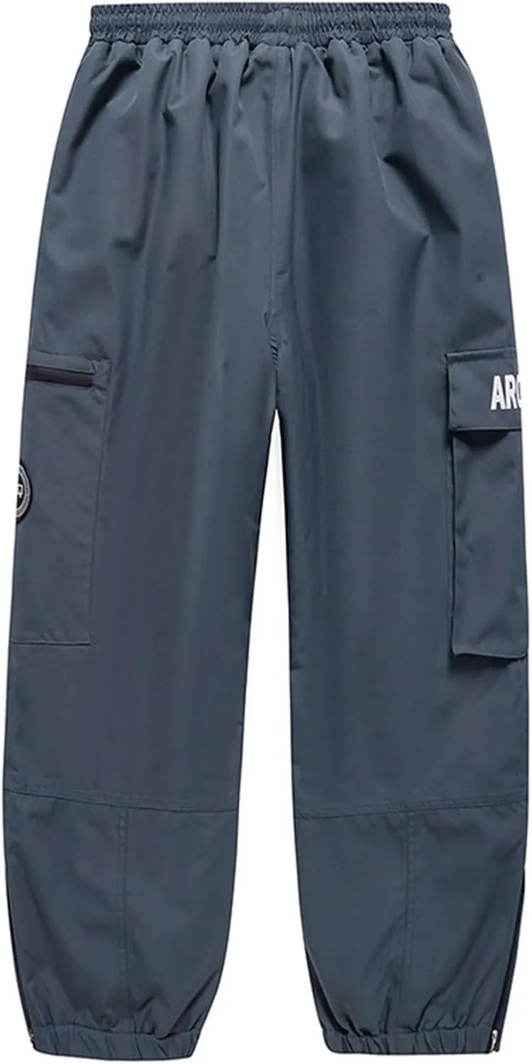 Women's Snow Hiking Pants Insulated Outdoor Snow Ski Pants Warm Winter Soft Shell with Pockets
