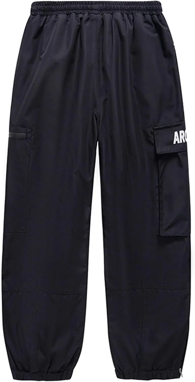 Women's Snow Hiking Pants Insulated Outdoor Snow Ski Pants Warm Winter Soft Shell with Pockets