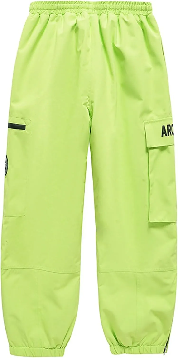 Women's Snow Hiking Pants Insulated Outdoor Snow Ski Pants Warm Winter Soft Shell with Pockets