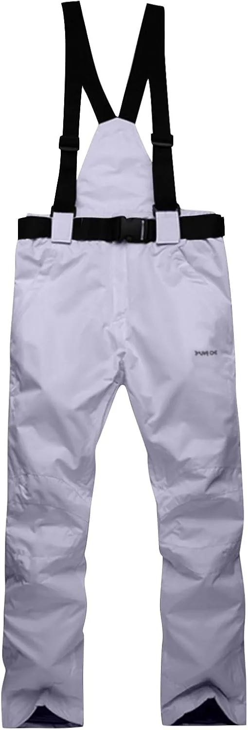 Womens Snow Pants Waterproof Snow Ski Pants Insulated Warm Winter Outdoor Snowboard Bibs with Suspenders